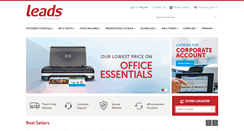 Desktop Screenshot of leadsstationery.com